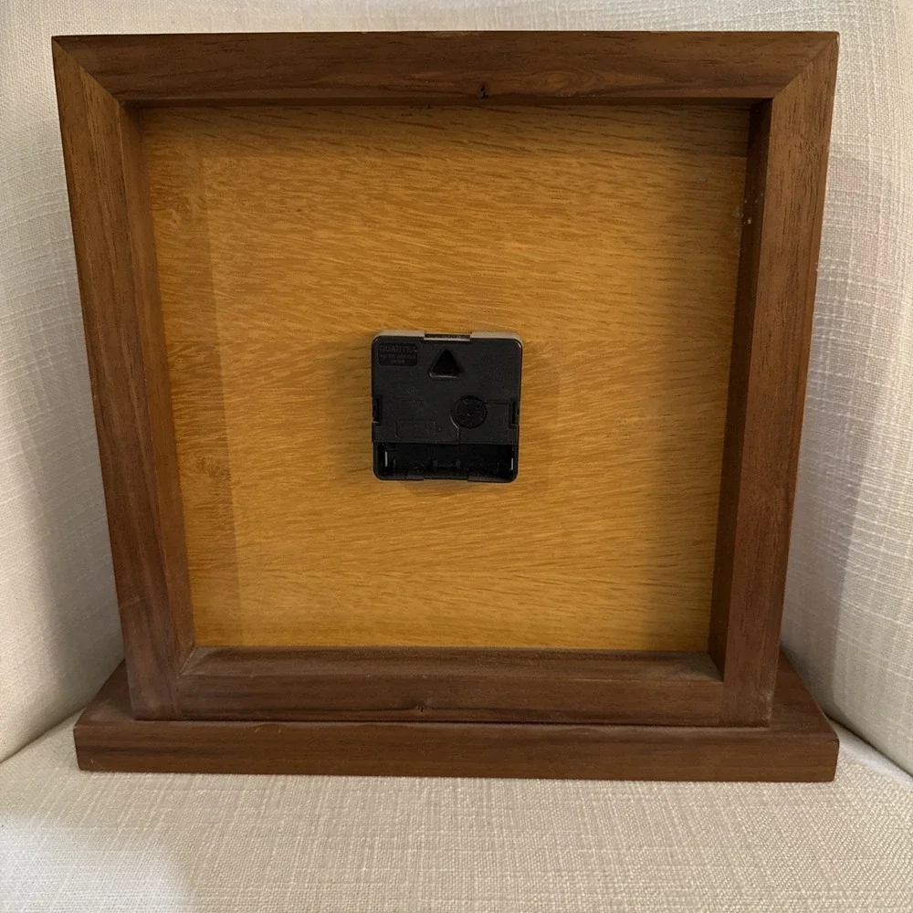 American Legion Wooden Mantle Quartex Clock 24 Hour‎ Military Clock